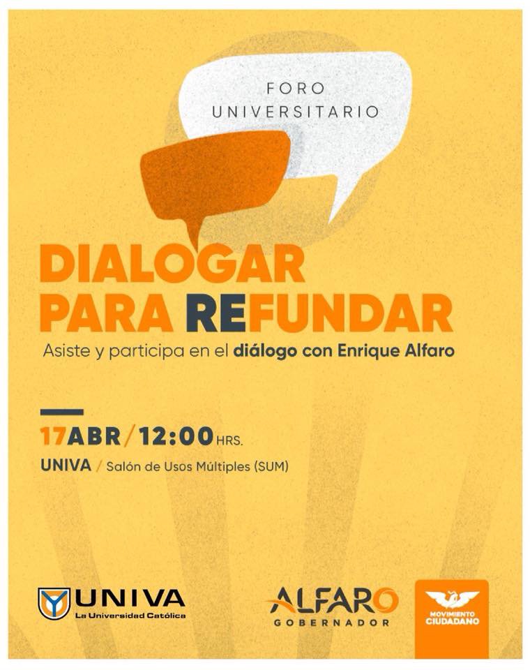 YaneliGoreti's tweet photo. Hoy toca a los estudiantes de la #UNIVA #EscucharParaRefundar con @EnriqueAlfaroR #EnlaceUniversitario
@JuanJoseHdzRgu1 @CesarBarbaD @tonatiuhbp
@SUTHCG https://t.co/e1224rWet0