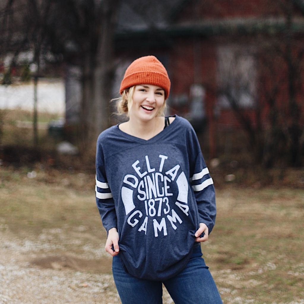 Drop top... carrot top. #lovethelab 

#deltagamma #dg #srat #dogood #sorority #greek #greeklife #custom #customtees