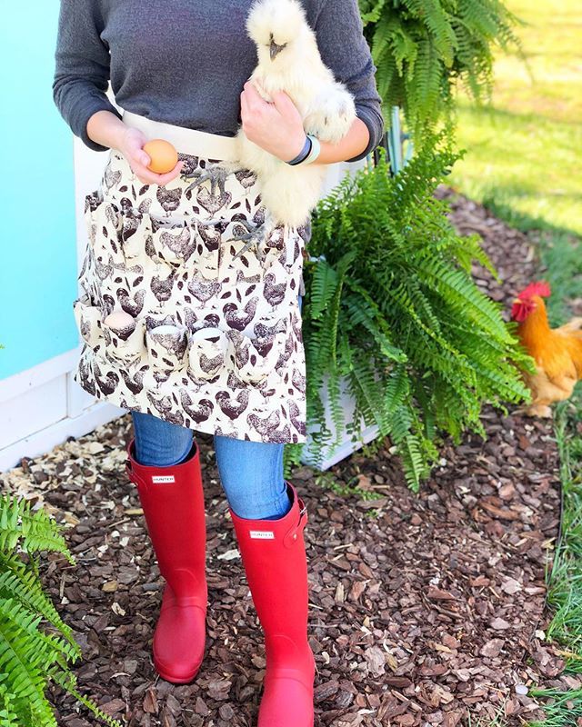 angelascozyhome's tweet image. Happy Tuesday Friends! One of our daily chores is much easier now with our darling new Egg Gathering Apron from @fluffylayers 🐓 we can now gather 10 eggs easily without dropping them on the way back to the house! My girls like to forget the basket😂 a… ift.tt/2EVaxou