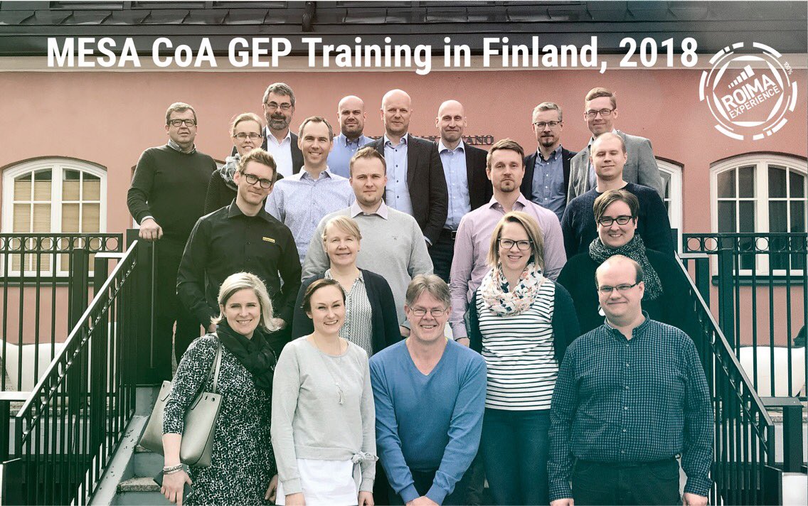 ROIMAint's tweet photo. ”Smart Manufacturing is not so smart without smart, educated people.” Smart words of wisdom, from a wise man. Thank you @jansnoeij for sharing your knowledge and wisdom with us! #MESACoA #MES #MOM @MESAp2e @MOM_Institute https://t.co/iGo5EciMpF