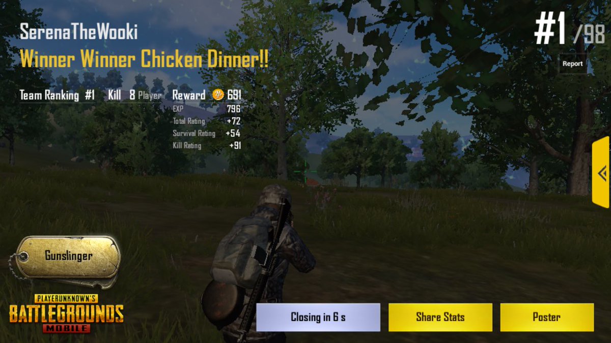 SerenaTheWookie's tweet photo. 3rd win #2mansquad #PUBGMOBILE040 #lockdown https://t.co/8YTtWiZXSO