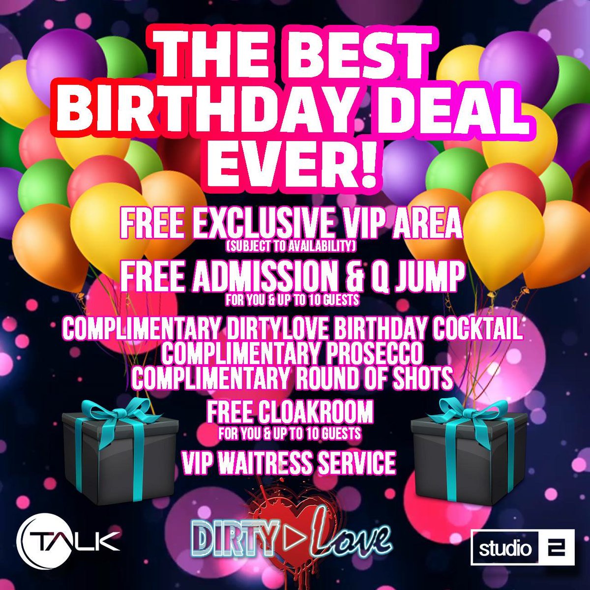 This could quite honestly be the best birthday deal EVER!!! 🎉👇🎉👇🎉👇 

All you have to do to reserve your table is slide into any of our social DMs 👀

Only available on a THURSDAY