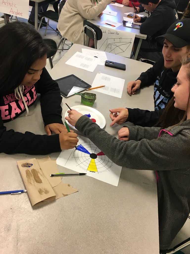 ECrewsArt's tweet photo. PBL Day 2! Finding Range and domain and learning color relationships! KellyBradTeach #sjhstrojans https://t.co/ebN388J123
