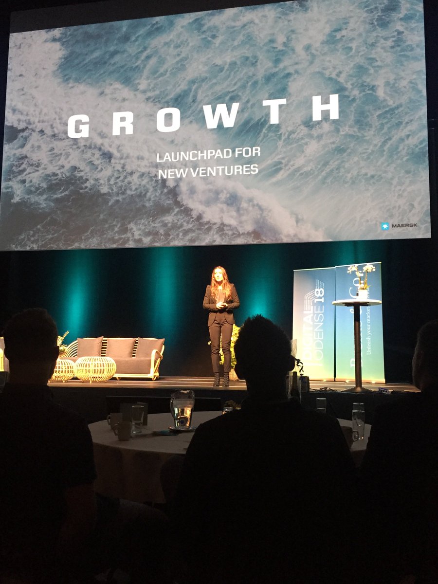 DigitalOdense's tweet photo. @saxberg: ”Vi skal tage ansvar hvor vi kan for at bevare forspringet. Maersk transporterer 30% af den globale fødevareforsyning. I de næste 50 år skal vi producere lige så mange fødevarer som vi har produceret i de sidste 8000 år, så der er rigeligt at tage fat på” #digitalodense https://t.co/y1lOe866i7