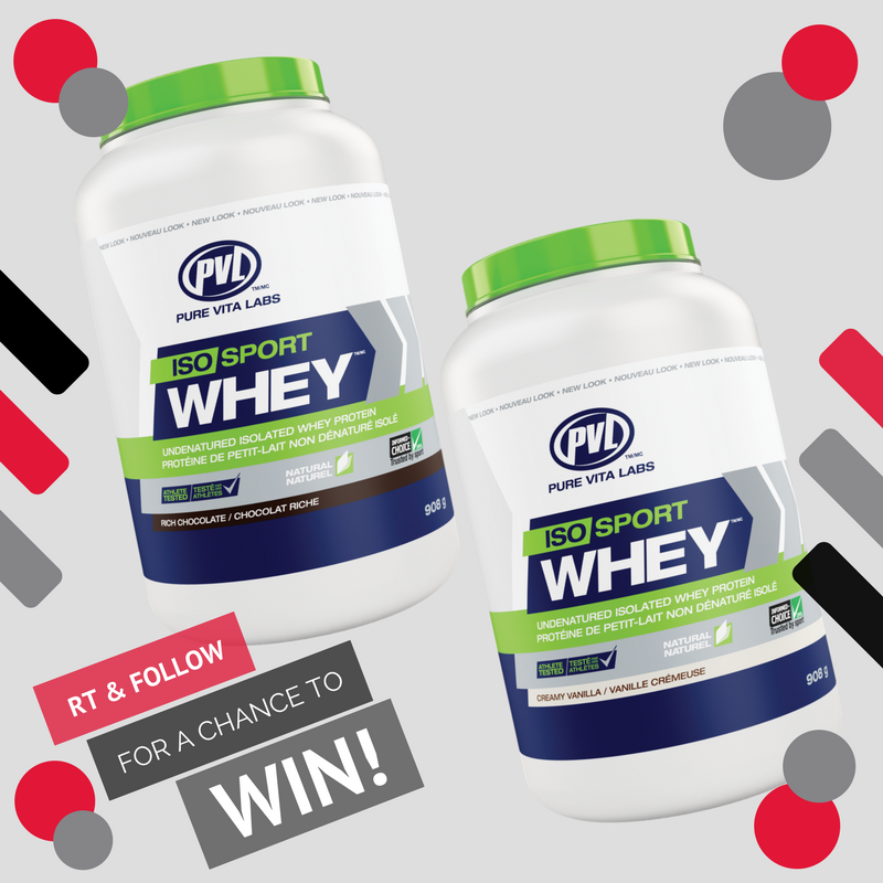 GNCCanada's tweet photo. HUGE 2 for 1 SALE on 2lb Iso Sport Whey by PVL this weekend (April 20-22)
RT & FOLLOW @gnccanada MUST TAG 5 friends in RT for a chance to #win 1 of 3 #giveaway , Each includes: (1 Vanilla & 1 Chocolate Iso Sport Whey) πππ½
#gnccanada #protein #whey #isloate https://t.co/Yepj2PYwRz