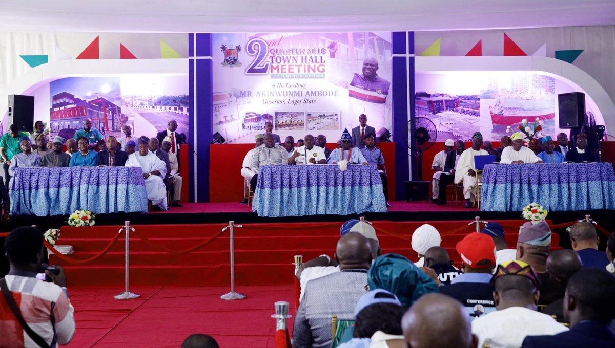 AkinwunmiAmbode's tweet photo. We acknowledge the challenge caused by trucks and trailers on our roads and bridges in the Apapa axis. We will repair and expand the ABAT Truck Terminal, Orile-Iganmu, to accommodate 3000 trucks, creating enough space to end the traffic gridlock. #ApapaTownHallMeeting https://t.co/W6nbM5jm1g