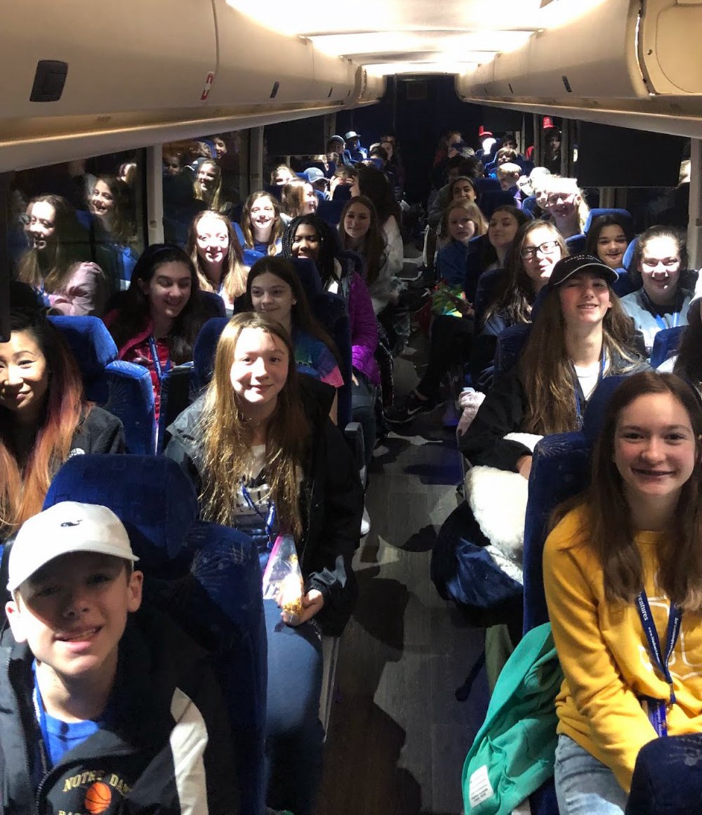 NDPMA's tweet image. Notre Dame's 8th-graders head to Washington, DC, this morning for their class trip. #DCbound!