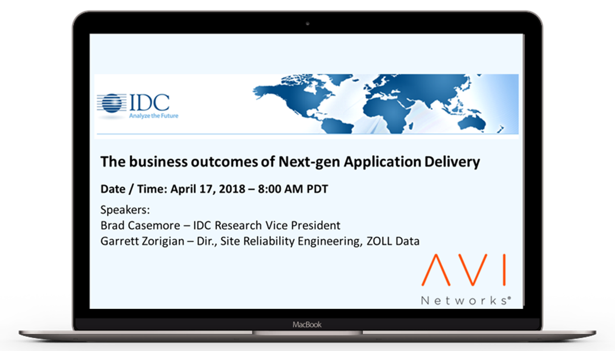 AviNetworks's tweet photo. Last chance, webinar starts in 1 hour! Register here: https://t.co/QSrnJJtbOX to learn how software-defined app networking can transform your business and improve outcomes. @zoll_rescuenet and @IDC will show you how. #Multi-Cloud #ElasticLoadBalance #AppSecurity #AutoScaling https://t.co/8Cy3KkSsW9
