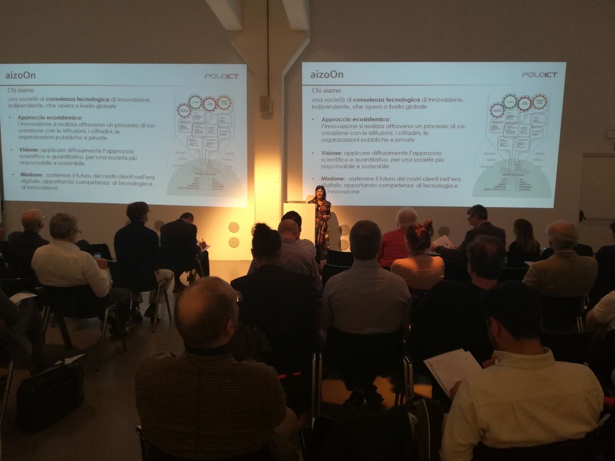 poloict's tweet photo. #BigData per la #SmartMobility: Sonia Floris di @aizoongroup parla di #SetaMobility, progetto EU che raccoglie #dati da sensori e mobile app per creare servizi di trasporto e #mobilità per cittadini e imprese - #CorporateMeeting https://t.co/iiTxjApc8j https://t.co/10FtGL9nbb