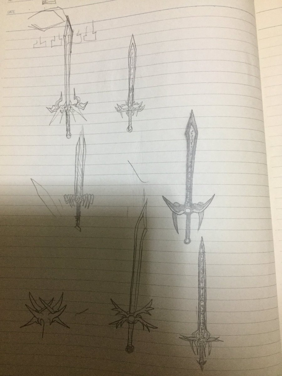 女子は知らない事実ｗ男子小学生はノートに僕の考えた最高にカッコイイ剣を描く 話題の画像プラス