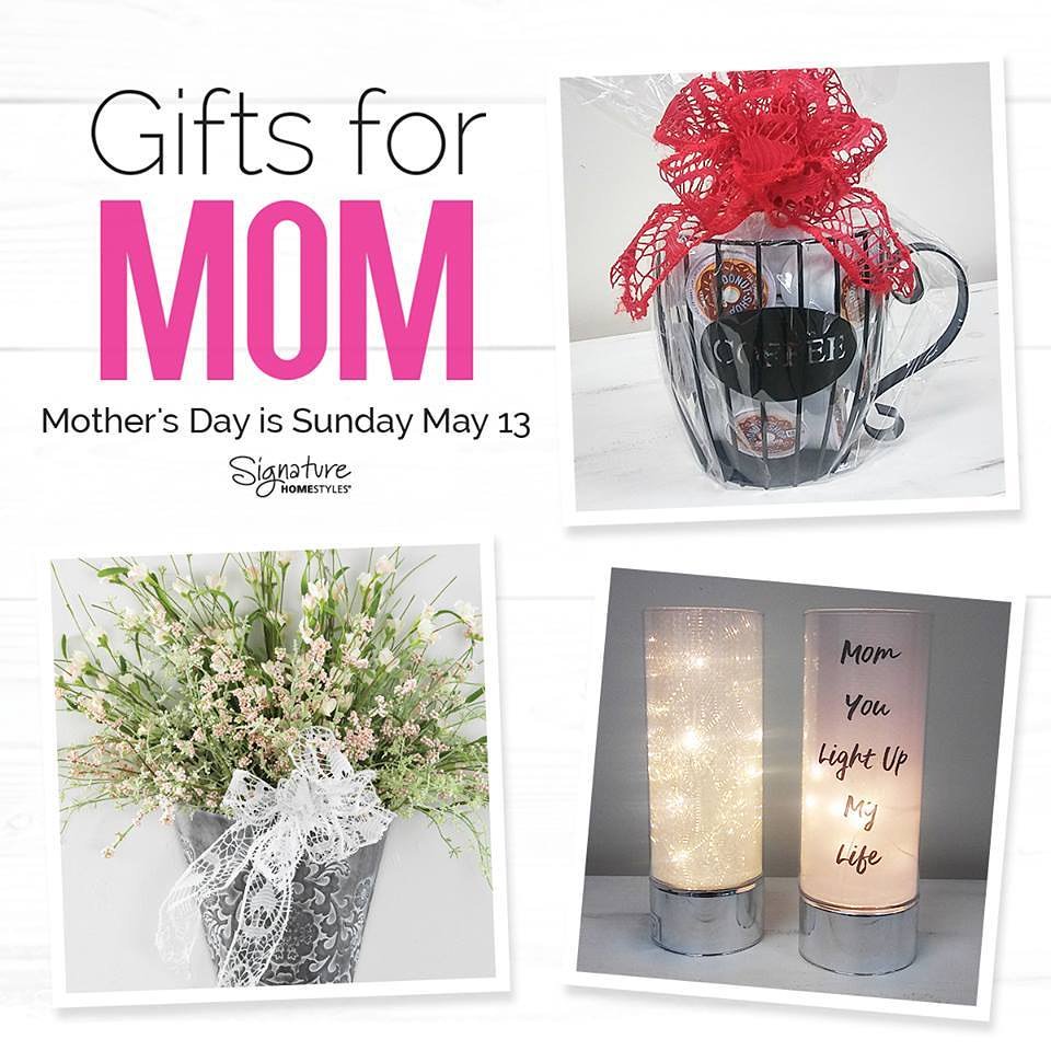 homewithbrandie's tweet photo. It's not too late to order for that lady in your life; and with direct shipping, you can get your order in time enough for that big day! #SignatureHomeStyles #mothersday #MothersDay2018 #giftgiving #giftsforher #mom #mother #daughter #grandmothers #daughtersinlaw https://t.co/Cu8YfQHvL1
