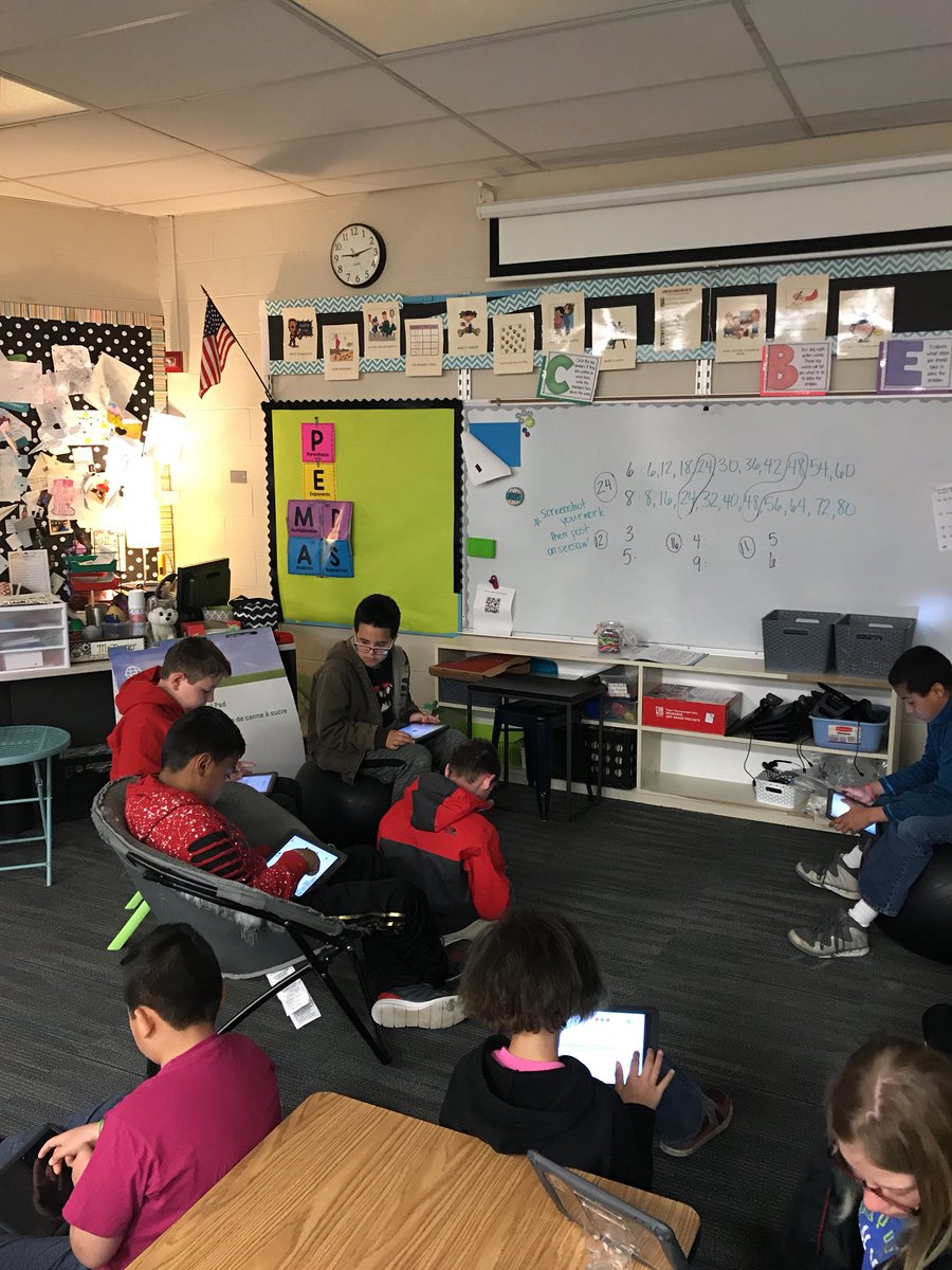 MCoop04MA's tweet photo. Internet might be down, but we don’t frown! Thanks to @educreations we’re still able to learn about LCM &amp; stay 100% engaged! #PositiveVibesOnly https://t.co/BhKNwHRvjH