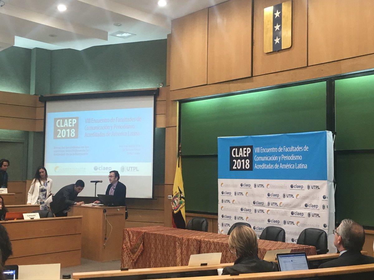 MICD_UDH's tweet photo. Comenzamos el 2 día del VIII Encuentro de Facultades de Comunicación y Periodismo Acreditadas de America Latina. #CLAEP2018 https://t.co/CIt5j9vBzy