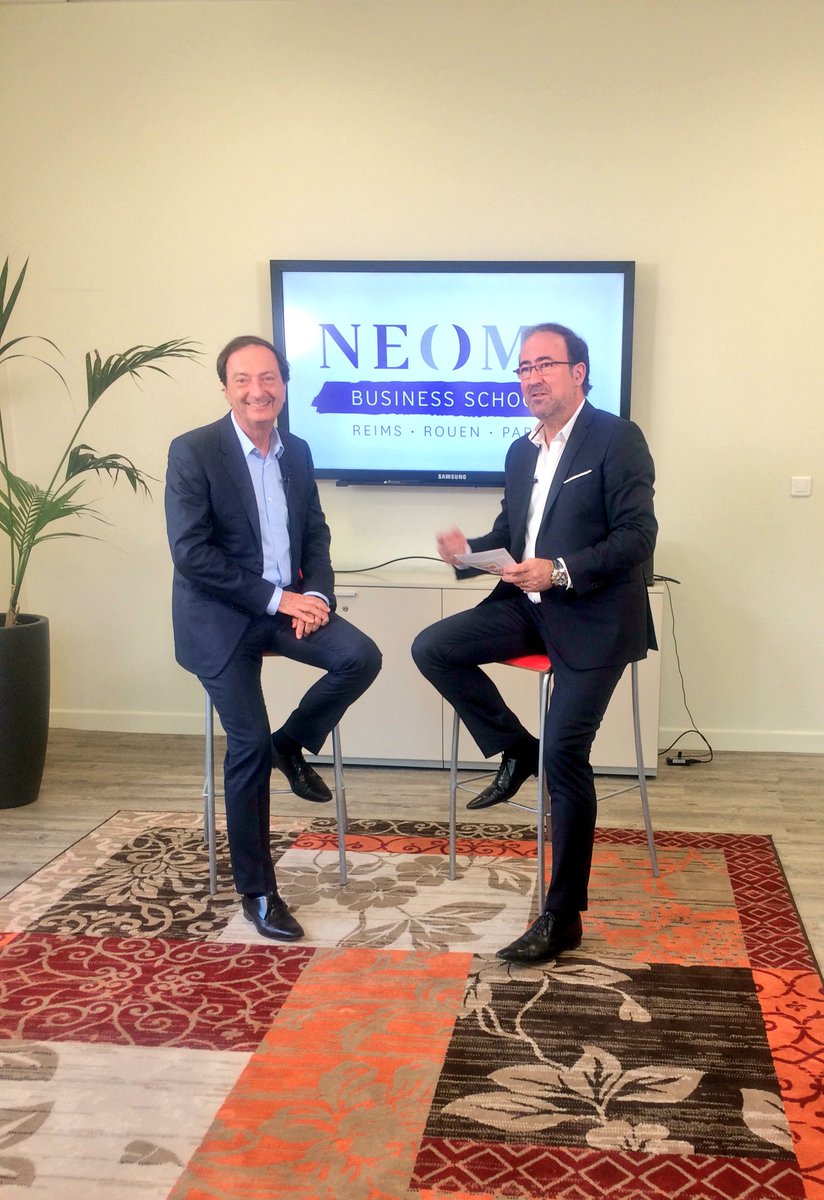 vivelecotv's tweet photo. #EnDirect avec Michel Edouard Leclerc #interview #exceptionnelle @NEOMAbs_Rouen https://t.co/2dMV1HqNRO