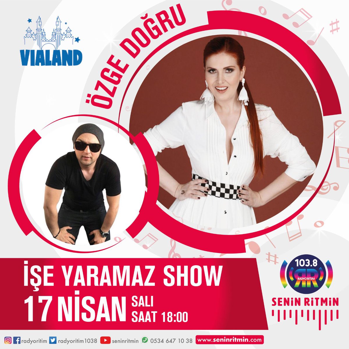 Bugün !!! #SeninRitmin #RadyoRitim ‘de <a href="/iseyaramazshow/">iseyaramazshow</a> ‘un konuğu <a href="/ozgedogru/">Özge Doğru</a>  
Bu keyifli sohbeti kaçırmayın