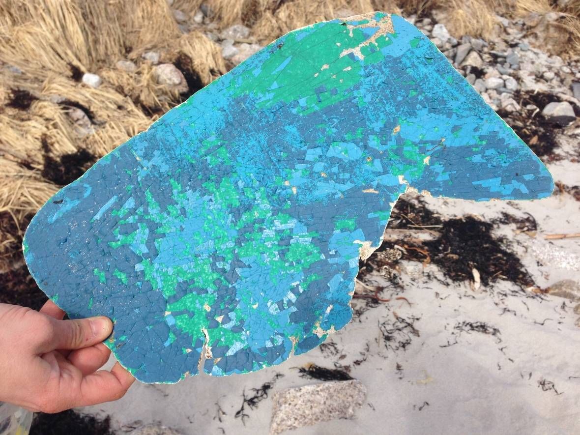 CBCNS's tweet photo. Nova Scotian artist turns ocean trash into treasure https://t.co/x45K1F3HQg https://t.co/KtA3TvECQW
