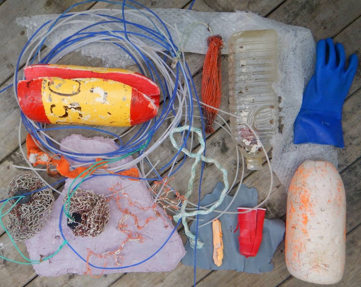 CBCNS's tweet photo. Nova Scotian artist turns ocean trash into treasure https://t.co/x45K1F3HQg https://t.co/KtA3TvECQW