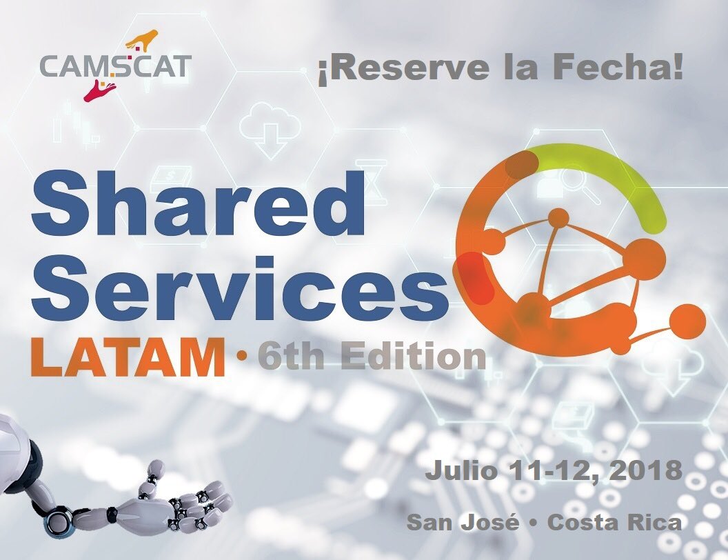CamSCATCR's tweet photo. ¡Reserve la Fecha! El Seminario #SharedServices LatAm • #CostaRica 2018 será en julio 11-12, Hotel InterContinental.
Sea parte de la comunidad más colaborativa de líderes y expertos #ServiciosCompartidos: +300 participantes / +30 expositores
#SSLATAM #FutureIsNow https://t.co/lfKVfV0AwN