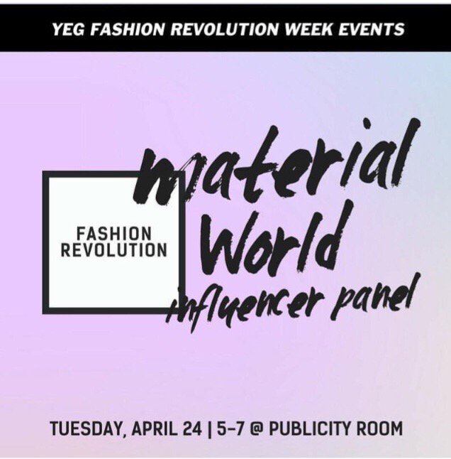 Brought to you by @publicityroom, this panel event features 4 prominent Edmonton online fashion influencers who will share their thoughts about keeping up with the demand of creating new and engaging social content, while being  conscious of the ethical dangers of fast fashion.
