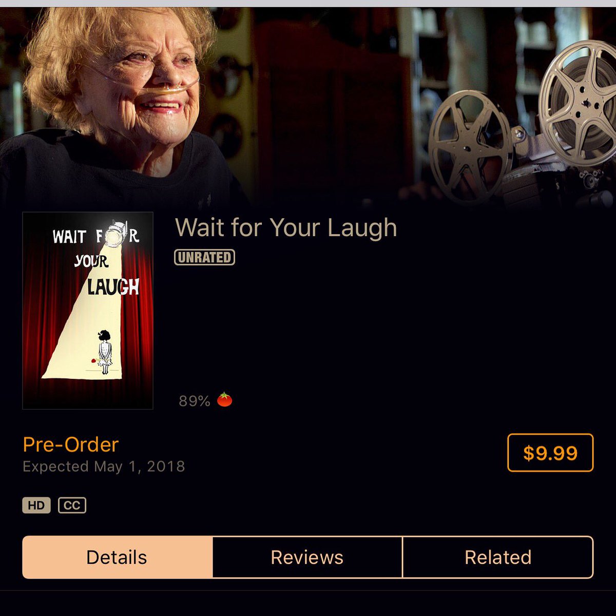 wait4yourlaugh's tweet photo. The @iTunes preorder is now up for #waitforyourlaugh!!! Please retweet this and lets show the world the incredible life and career of @RoseMarie4Real.  Releasing May 1st.

https://t.co/JqaUNiugvY https://t.co/83JYpLds6I