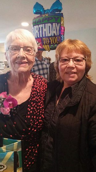 OLDFASHIONFOODS's tweet image. "I've been taking Vitamins from Old Fashion Foods"
That was what Muriel told guests at her 100th Birthday Party
this past weekend, when asked what are some things she attributes her longevity to.
Happy 100th Birthday Muriel and have a happy, healthy year from Old Fashion Foods.