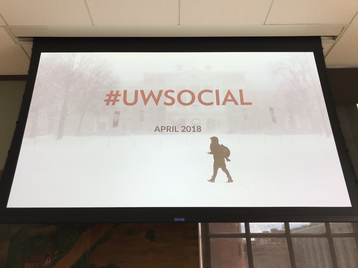 natemoll's tweet photo. Thanks for joining us at #UWSocial today! I’m Nate, social media specialist for University Communications, and my thumbs are one of the drivers of @UWMadison. https://t.co/dJvPQX50bx