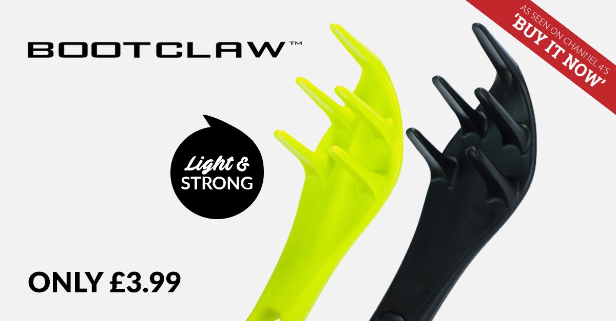 JML_Direct's tweet photo. #Bootclaw, the handy mud-scraping boot cleaning tool that will help anybody with muddy boots! @bootclaw presented on tonight’s episode of @Channel4's “Buy It Now” which also featured our CEO @Ken_Daly_JML Buy it now! https://t.co/wEVWfnzRWT https://t.co/0XgN6uMmTm