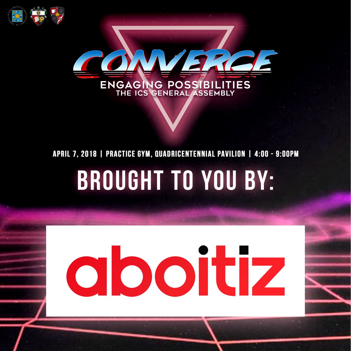 usticssc's tweet photo. The UST ICS Student Council would like to recognize and thank our following partners for making Converge 2018: Engaging Possibilities happen.
#Converge2018
#ICSWeek2018
#MovingForward https://t.co/08gne95IXs