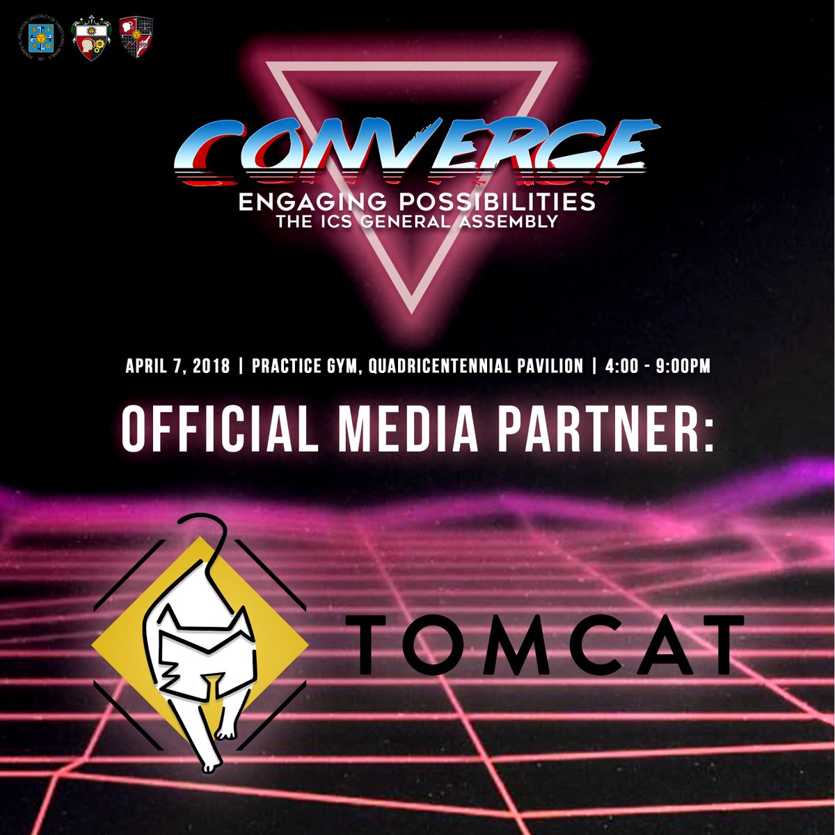 usticssc's tweet photo. The UST ICS Student Council would like to recognize and thank our following partners for making Converge 2018: Engaging Possibilities happen.
#Converge2018
#ICSWeek2018
#MovingForward https://t.co/gKna6lWD8t