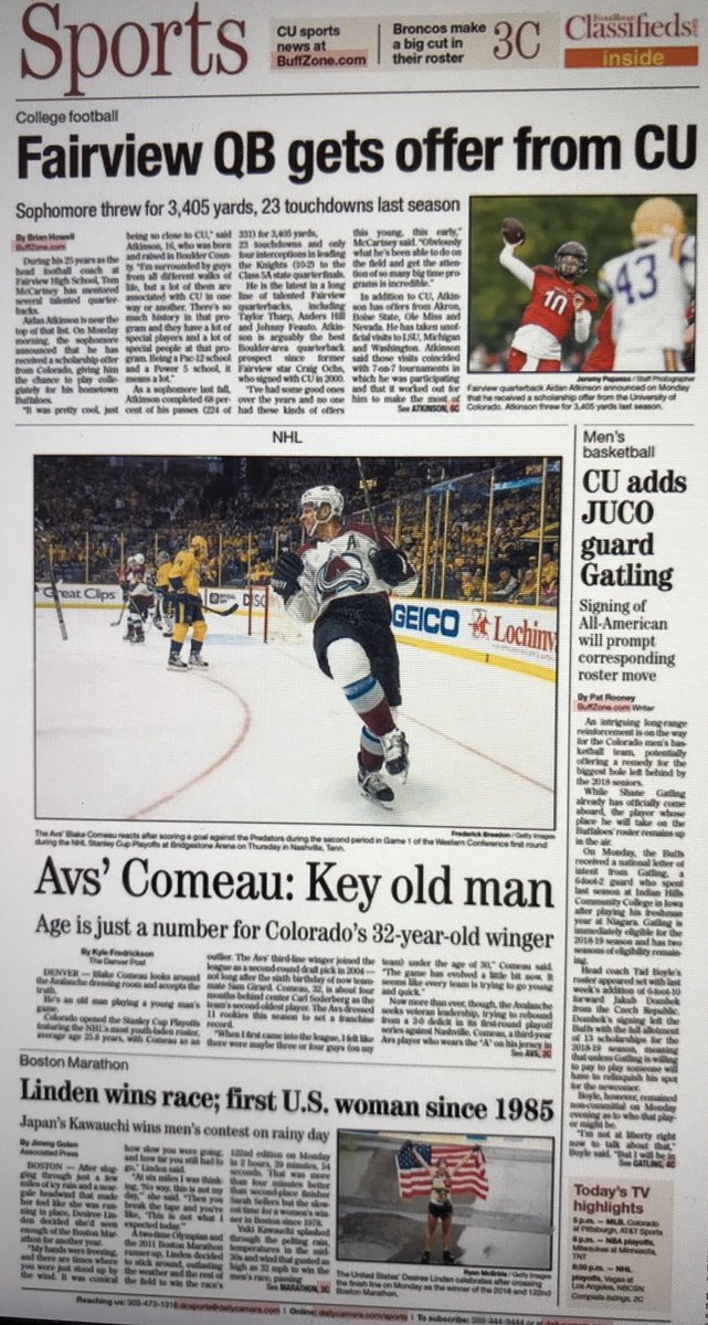 Hmm...what’s wrong with this picture ? <a href="/dailycamera/">Daily Camera</a> The main  front page story should have been a no brainer today! 🤔