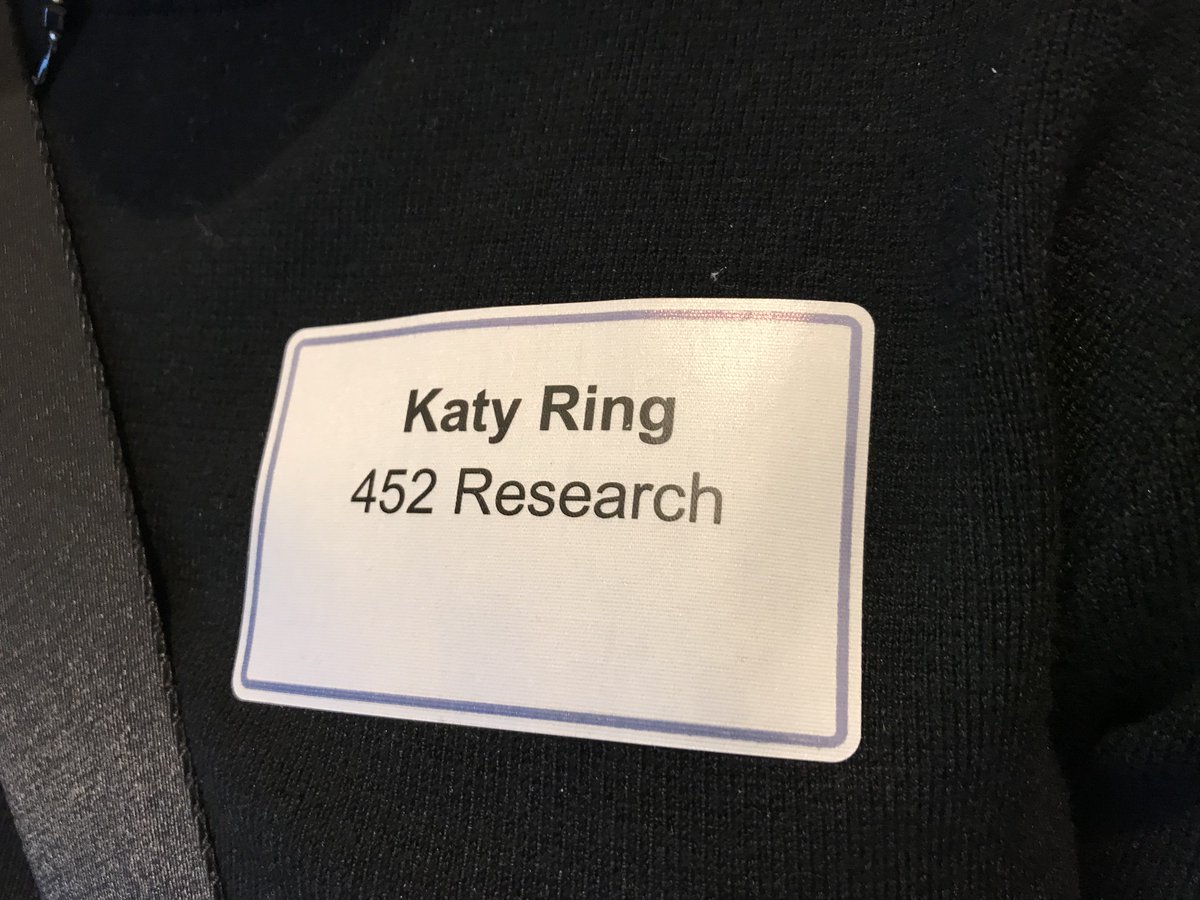 jessicafigueras's tweet photo. Yesterday @drkatyring badge had her at @451Research, but itโs day 2 of #CCAnalysts18 and sheโs moved on! Tomorrow, 453 Research beckons.
(hilarious MS Excel joke) https://t.co/U745ep67eS