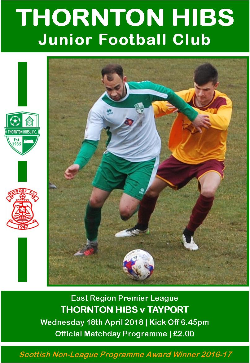 Thornton Hibs JFC on Twitter "Programmes printed for tomorrow's game