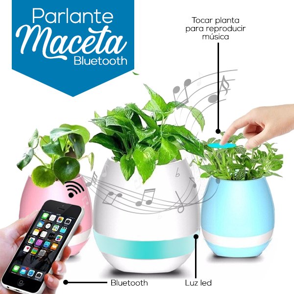 InfoMarstech's tweet photo. Lo nuevo! 😯🎶 Parlante Maceta Bluetooth! 🌷 https://t.co/3ihGDkaKoX