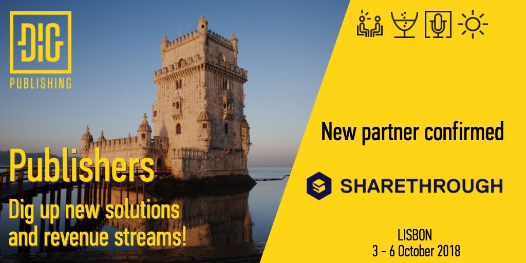 diglisbon's tweet photo. Save the date and join us next October in Lisbon! @SharethroughEU #NativeAdvertising #Publishers #DiG18 https://t.co/8NMYW2qnrT https://t.co/UdeXGFulBG