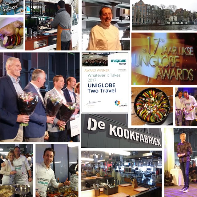 uniglobetwo's tweet photo. TASTE THE FUTURE; mooi thema #UniglobeCongres afgelopen weekend; heerlijke lunch op het water, zelf aan de kook olv. AlainCaron, kijkje in de toekomst met MichelleDesreux. Leuk samenzijn met alle Uniglobers en een mooie Award ontvangen   #WijZijnUNIGLOBE    #TWOtoTRAVEL https://t.co/CIFhERkmG1