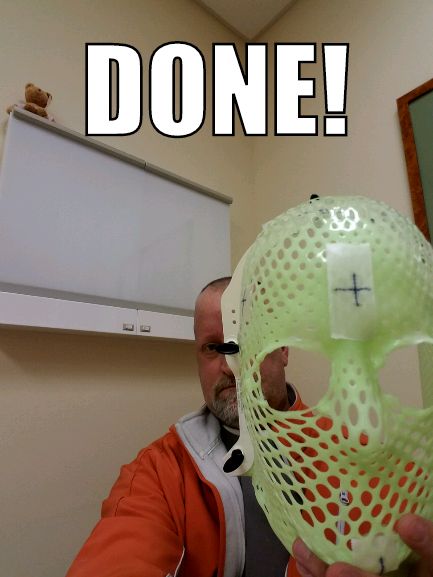 flyfishpat's tweet photo. 30 days of radiation treatment. #Cancer #braincancer #cancersucks https://t.co/04D1nj8NGJ