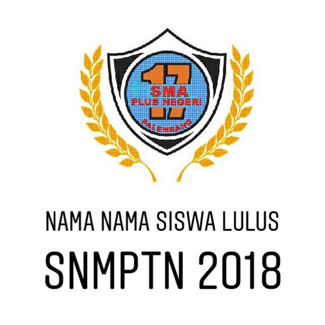 ceritajubel's tweet photo. Nama peserta didik SMA Plus Negeri 17 Palembang yang lulus SNMPTN 2018 : https://t.co/ERod7sKO8C