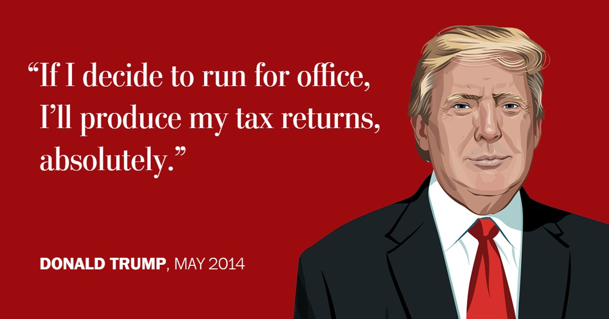 PostOpinions's tweet photo. Over the years he has repeatedly promised to let the public see his tax forms. He has failed to keep this promise. https://t.co/wRtMeRSApG https://t.co/HbgLQATFUb