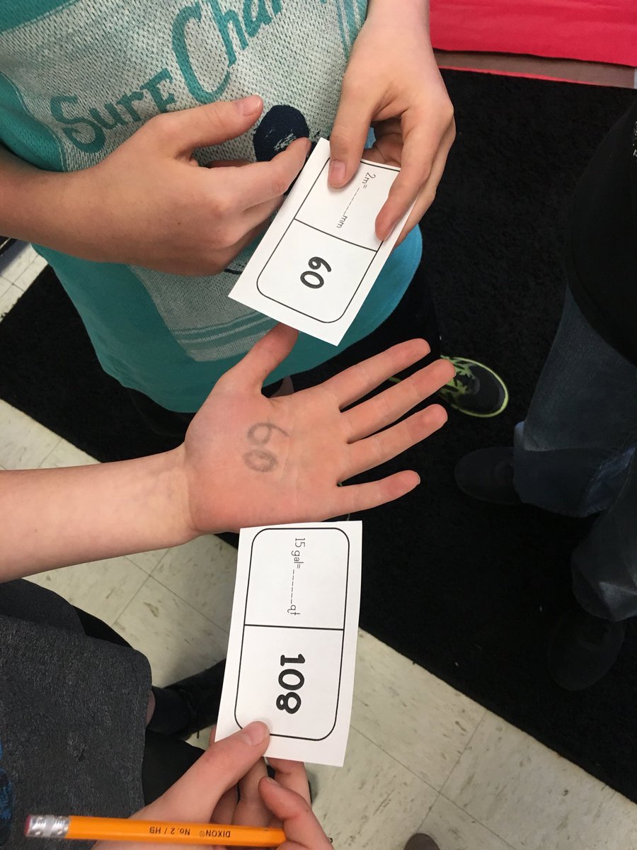 es40ohockemeier's tweet photo. Morning meeting game of connecting the dominos, conversion style! #essdexcels #mathmornings https://t.co/YOkwsg5cZ2