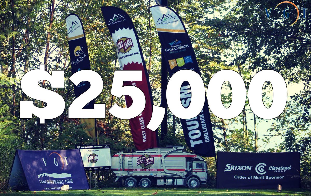The size of the pro purse at this year's First Class Waste Services Fraser Valley Open! 😮😮😮 Register online today! ow.ly/KDL930jvLCP