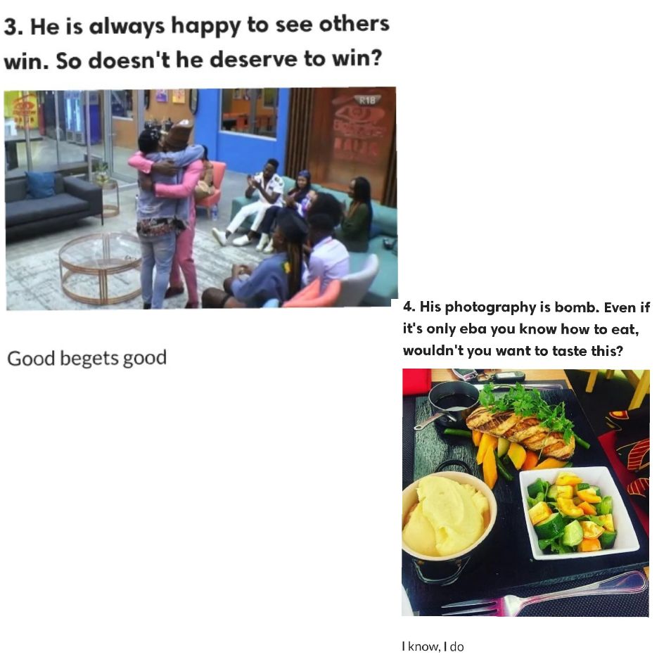 Rirewaju's tweet photo. I will just drop these here and go back to VOTING π£π£π£
All the reasons why Tobi deserves to win #bbnaija
Issa picture thread ππππ
#DeservingWinner
#WhenTobiEntertained
#TeamTobi https://t.co/AnVzgCsNwS