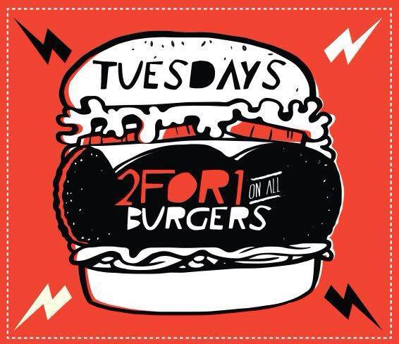 Nom on some delicious burgers - 2-4-1 on all burgers, all day!
#burgers #241burgers #craftpubs #yum #food