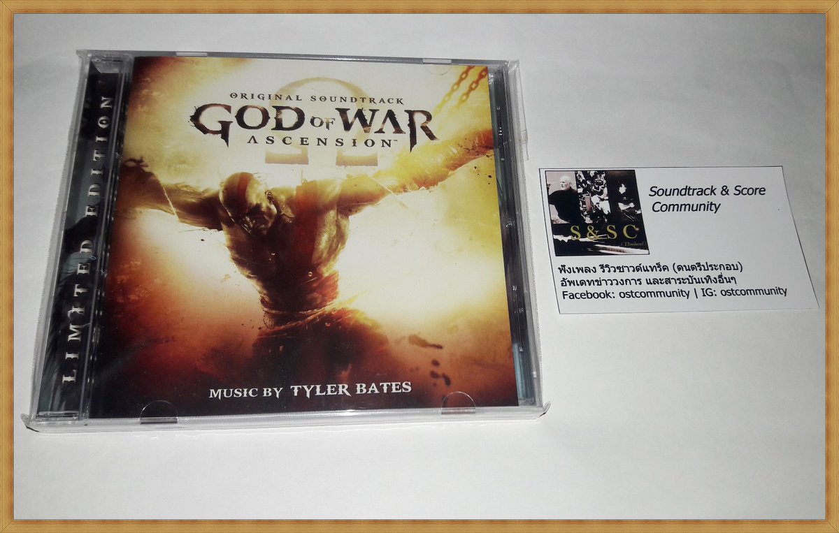 ZahnmimreS's tweet photo. ก่อนเกม GOD OF WAR ภาคใหม่ที่ Bear McCreary ทำสกอร์จะออก ขอโพสต์รูปซีดีซาวด์แทร็ค GOD OF WAR: ASCENSION เมื่อปี 2013 เพื่อรำลึก
สกอร์แต่งโดย Tyler Bates >> https://t.co/LU45z8Zu2f
#TylerBates #godofwar #gametwit #musictwit #cdcollection #godofwar #soundtrack #lalalandrecords https://t.co/m8TrKjy9KF
