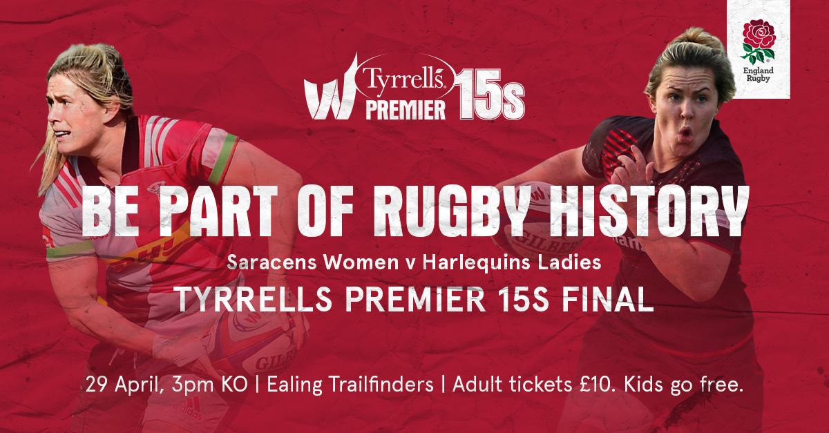 ⭐ THE FINAL ⭐

Your chance to witness a historic day for women's rugby in England 🌹

Get your tickets to the inaugural #Premier15s final here: bit.ly/2qCH0vG