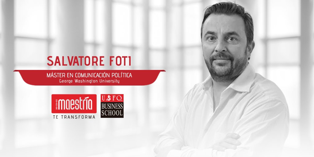 USFQBSchool's tweet photo. Salvatore fue editorialista del periódico La Hora y corresponsal del medio italiano LINDRO. Es miembro de la prensa extranjera y colaborador para relaciones entre prensa local y la embajada de Italia. #ProfesoresQueTransforman https://t.co/P7wDXh59VM
