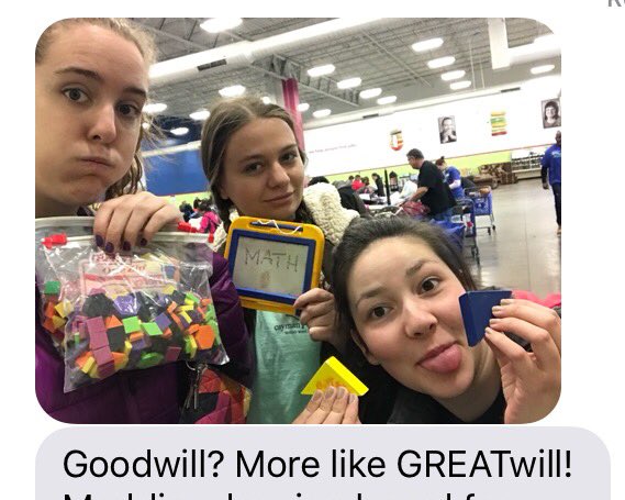 ryanflessner's tweet image. #BlockAMath #MathHunt Where @ButlerCOE students experience the brilliance of @GoodwillIndy Outlet. Plus, it&apos;s FUN!