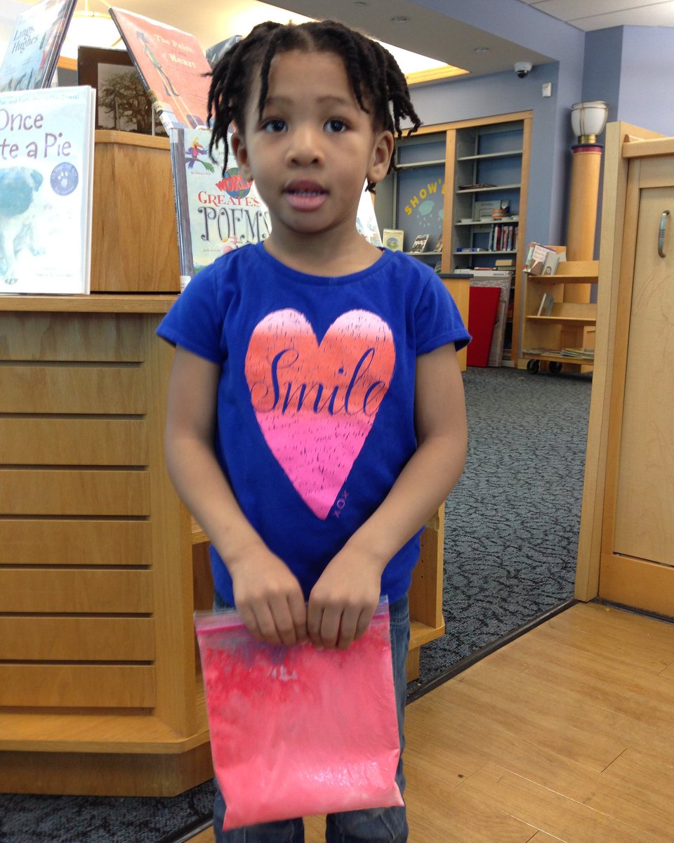 cindyfertsch's tweet photo. The Pleasantville branch of the Atlantic County Library System  held a Super STEM Saturday event on April 14 for ages 1-4. 
Pictured: Saraiya Richardson, 3, of Mays Landing, with the results of her "Cool Whip and food color" STEM experiment. #shorelocal https://t.co/TvbxI51s7K