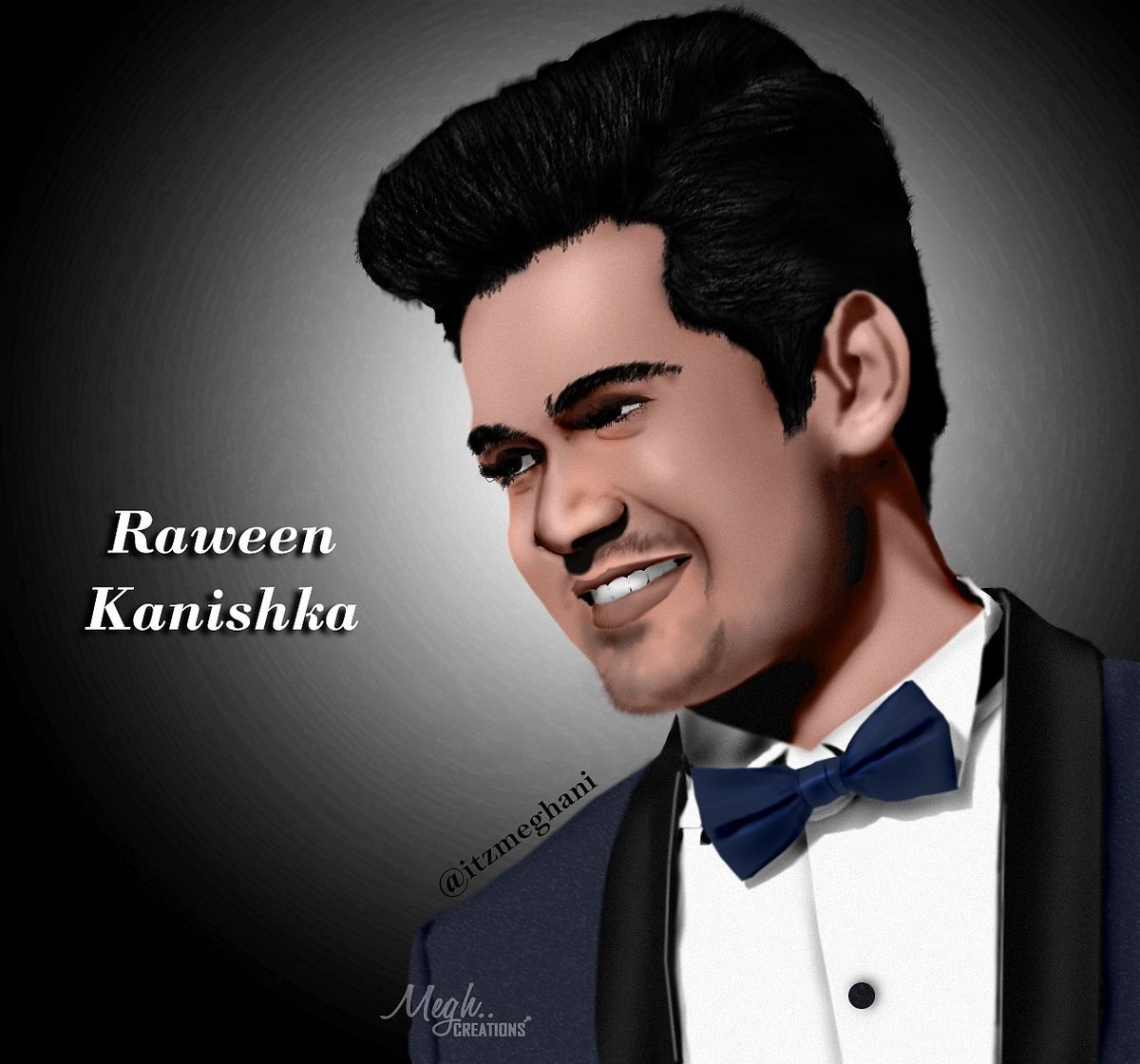 RAWEEN KANISHKA #DigitalDrawing by <a href="/ItzMeghani/">Megh (RK's Rabdi)</a>  #raweenkanishka #singer #actor #srilanka #MeghCreations