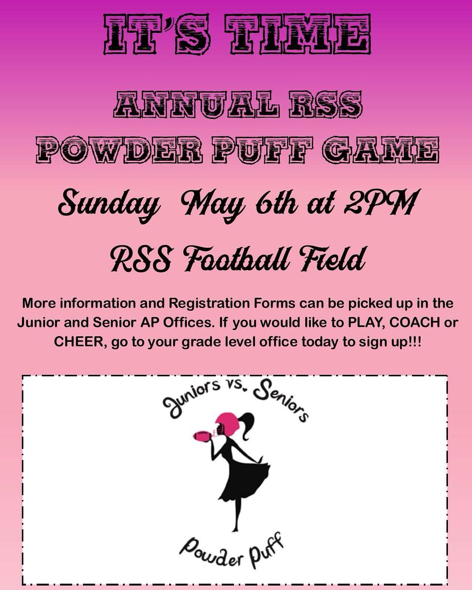 LoriT337's tweet photo. Please share and help spread the word! If you have a Senior or Junior that is interested in participating, please have them stop by their grade level office to pick up the information to get registered!! #RSS #projectgraduation https://t.co/8lSZ7xVNs4