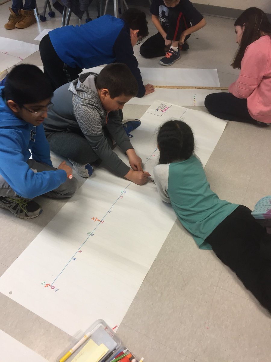 BijanNagji's tweet photo. Collaboratively exploring equivalent fractions using context by creating and designing a charity fund-raiser bike race and placing markers. @PLRobertsonPS @HDSBMath #hdsbsharesmath #hdsbinnovates #deeperlearnimg https://t.co/IiqsWhRsJq